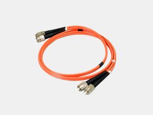 (Архив)Комм. шнур оптический NTSS Tight Buffer, Duplex FC/FC, OM1 62,5/125, PVC, 2м, чёрный хвостовик, цвет: оранжевый