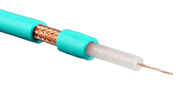 Кабель коаксиальный Belden RG-59, PVC, однослойный экран +95%, 75 Ом, d 6,1, цвет: голубой