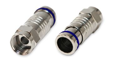 (Архив)Разъём Hyperline, F-тип (male), экр., компрессионный, для RG-6