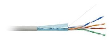 (Архив)Кабель витая пара Hyperline, PVC, F/UTP, кат. 5е, проводник Ø 0,51мм, 305м, бухта, тип прокладки: внутри зданий, цвет: серый
