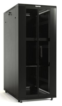 Шкаф серверный напольный Hyperline TTB, IP20, 22U, 1166х600х800 мм (ВхШхГ), дверь: двойная распашная, перфорация, боковая панель: сплошная, разборный,