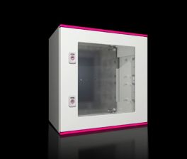 Шкаф распределительный Rittal AX, IP66, 500х500х300 мм (ВхШхГ), монтажая панель: 425х405 мм, дверь: пластик, пластик, цвет: серый
