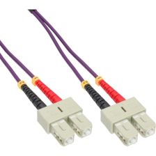 (Архив)Комм. шнур оптический RiT, Duplex SC/SC, OM4 50/125, LSZH, 1м, цвет: маджента