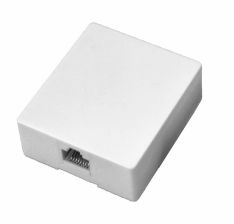 (Архив)Розетка в сборе Rexant, 1x RJ45, кат. 3, экр., внешняя, упаковка: 50 шт, цвет: белый, (03-0111)