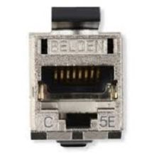 Модуль универсальный Belden, keystone, 1хRJ45, кат. 5е, экр., цвет: металл