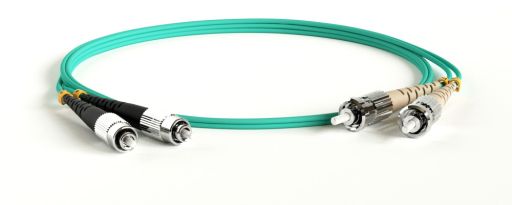 Коммутационный шнур оптический Hyperline FC-D2-503-FC/PR-ST/PR-H-1M-LSZH-AQ