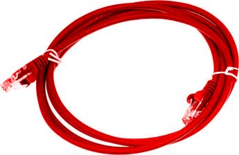 Шнур комм. Lanmaster, кат. 5е, неэкр., U/UTP, RJ45/RJ45, LSZH, 1.5м, красный