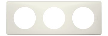 Рамка Legrand Celiane х 3, 90х82 мм (ВхШ), плоская, цвет: слоновая кость (LEG.068633)