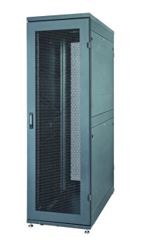 (Архив)Дверь (к шкафу) Eurolan D9000, 48U, 600 мм Ш, перфорация, цвет: чёрный