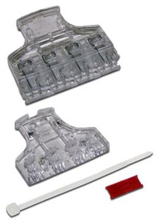 Коннектор Lanmaster, 110, кат. 6, неэкр., на 4 пары, для 110 кросса, цвет: прозрачный, ВНИМАНИЕ! Данная вилка не совместима с блоками 110 типа категир