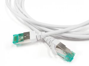 Шнур комм. Hyperline, кат. 6A, экр., S/FTP, RJ45/RJ45, LSZH, AWG30 2м, белый