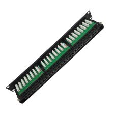 Комм. патч-панель BNH, 19", 1HU, портов: 48 х RJ45, кат. 5е, универсальная, неэкр., цвет: чёрный, (B100.1-48-5E-UNB)