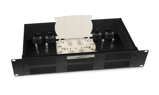 Бокс оптический Cabeus FO-19-6FP-BK