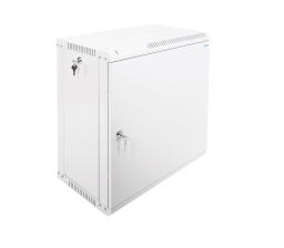 Шкаф телекоммуникационный настенный ЦМО ШРН-Э, 19", 12U, 608х600х350 мм (ВхШхГ), дверь: металл, разборный, цвет: серый