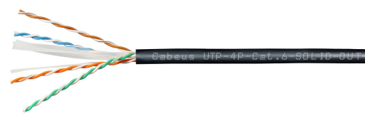 Кабель витая пара Cabeus UTP-4P-Cat.6-SOLID-OUT-LSZH-UV-20