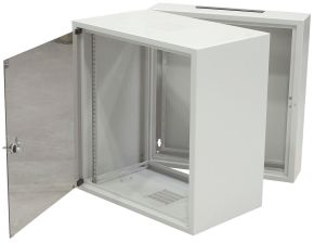 (Архив)Шкаф телекоммуникационный настенный Zpas SD, 19", 6U, 337х600х501 мм (ВхШхГ), дверь: стекло, откидной, цвет: серый