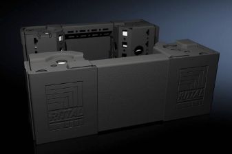 (Архив)Цоколь (к шкафу) Rittal VX25, комплект 2 шт, угловой, 100х800 мм (ВхШ), для шкафов RITTAL, цвет: чёрный