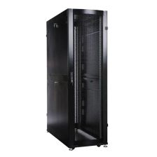 (Архив)Шкаф серверный напольный Systeme Electric Optimum, 42U, 1992х600х1070 мм (ВхШхГ), дверь перфорация, сплошная съемная, цвет чёрный