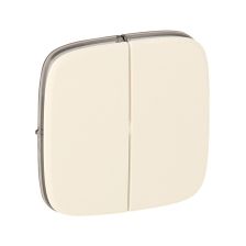 Клавиша для выключателя Legrand Valena Allure, 2, 58х51 мм (ВхШ), цвет: слоновая кость, (LEG.755026)
