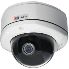 (Архив)Сетевая IP видеокамера ACTi, купольная, улица, 2032х1920, 8к/с, ИК, цв:0,1лк, об-в:3,3мм, KCM-7311
