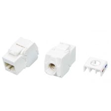 Модуль универсальный Hyperline, keystone, 1хRJ45, 180°, кат. 6A, неэкр., цвет: белый