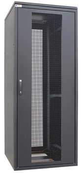 (Архив)Шкаф телекоммуникационный напольный Zpas SZB SEI, IP20, 42U, 2103х600х1000 мм (ВхШхГ), дверь: перфорация, разборный, цвет: чёрный