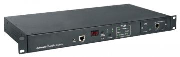 (Архив)Блок силовых розеток Hyperline ATS, IEC 60320 С13, IEC 60320 С19 х 8, вход IEC 320 C20, 44х482,6х220 мм (ВхШхГ), 16А, чёрный