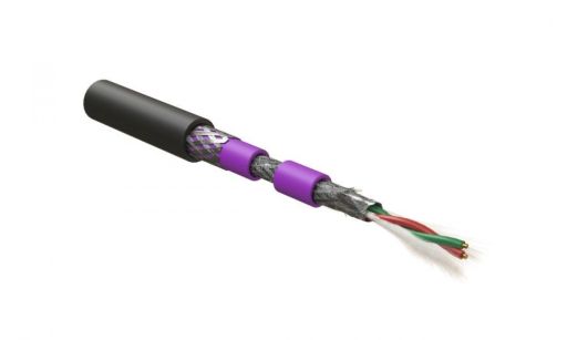 Кабель интерфейсный промышленный Hyperline PFDP-SF-1x2x22/1-ARM/W-PVC/PVC-BK