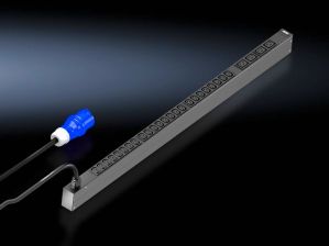 Блок силовых розеток Rittal Basic, IEC 60320 С13 х 24, IEC 60320 С19 х 4, вход CEE, шнур 3 м, 1095х44х70 мм (ВхШхГ), 16А, для шкафов 1200 мм, защита о