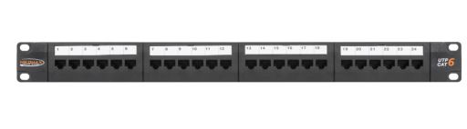 Коммутационная патч-панель Nikomax NMC-RP24UE2-1U-BK