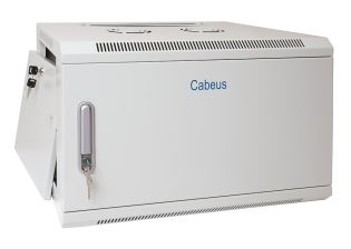 Шкаф телекоммуникационный настенный Cabeus SH-05F, 19", 9U, 501х600х600 мм (ВхШхГ), дверь: металл, сварной, цвет: серый