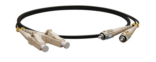 Коммутационный шнур оптический Hyperline FC-D2-62-LC/PR-ST/PR-H-5M-LSZH-BK