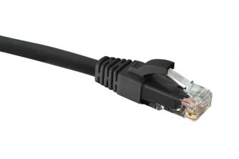 Шнур комм. Eurolan, кат. 5е, неэкр., U/UTP, RJ45/RJ45, LSZH, AWG26, 3м, чёрный