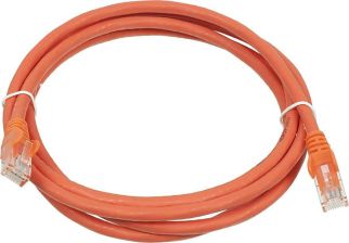 (Архив)Шнур комм. Lanmaster, кат. 5е, неэкр., U/UTP, RJ45/RJ45, LSZH, 15м, оранжевый