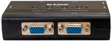 Переключатель KVM D-Link, портов: 2 х USB/VGA, 100х100х200 мм (ВхШхГ)