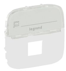 Лиц. панель розеточная Legrand Valena Allure, 1х RJ45, 58х51 мм (ВхШ), плоская, с держателем маркировки для розетки RJ45, цвет: перламутр (LEG.755479)