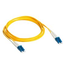 Комм. шнур оптический Legrand LCS3, Duplex LC/LC (UPC/UPC), OS2 9/125, LSZH, 0,5м, синий хвостовик, цвет: жёлтый