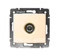 Розетка в сборе Legrand Valena, 1x TV, кат. 5е, экр., внутренняя, цвет: слоновая кость, (LEG.774331)