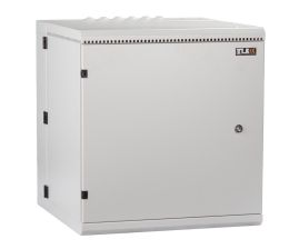 Шкаф телекоммуникационный настенный TLK Indystry, 19", 6U, 371х600х600 мм (ВхШхГ), дверь: металл, с поворотной рамой, цвет: серый