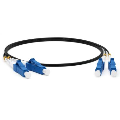 Коммутационный шнур оптический Hyperline FC-D2-9-LC/UR-LC/UR-H-2M-LSZH-BK