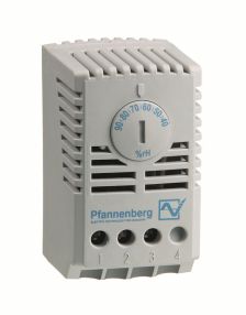 Гигростат Pfannenberg FLZ, 85х45х55 мм (ВхШхГ), на DIN-рейку, для серии ШТВ, 230V, (гигростат)