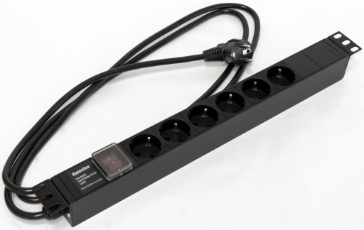 Блок распределения питания Hyperline SHE19-6SH-S-2.5EU