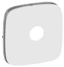 Лиц. панель розеточная Legrand Valena Allure, 1х TV, 58х51 мм (ВхШ), плоская, для розетки TV, цвет: белый (LEG.754765)