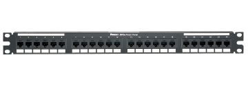 Комм. патч-панель Panduit, 19", 1HU, портов: 24 х RJ45(8P8C), кат. 5е, неэкр., цвет: чёрный, (DP245E88TGY)