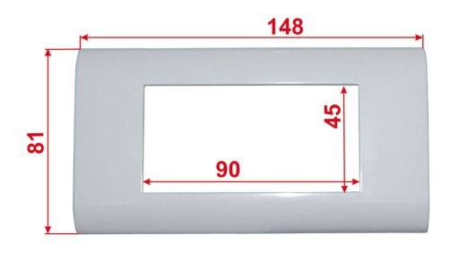 Рамка Lanmaster LAN-FR45x90-WH