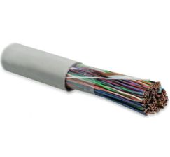 (Архив)Кабель многопарный Hyperline, U/UTP, 100 пар., кат. 3, Ø 21,5мм, PVC, 1м, внутри зданий, цвет: серый