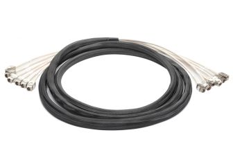 (Архив)Сборка кабельная разветвительная Eurolan, кат. 6A, экр., U/FTP, keystone, LSZH (нг(A)-HF), 20м, чёрный, модуль-модуль