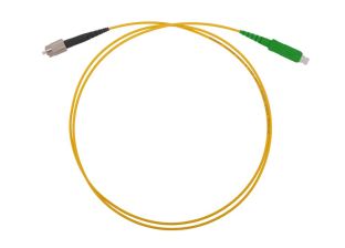 (Архив)Шнур коммутационный Связьстройдеталь ШОС-SM/2.0, Simplex SC/FC (APC/UPC), G.652, LSZH-FR, 1м, цвет: жёлтый