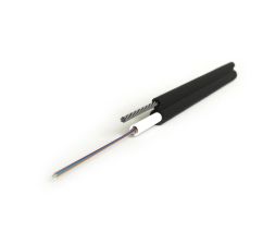 Кабель ВО Hyperline FO-SRA-OUT Single loose tube,  8хОВ, SMF-28 9/125, PE, Ø 13мм, снаружи зданий, небронированный, цвет: чёрный, с тросом