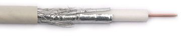 Кабель коаксиальный Belden RG-58A/U, PVC, двухслойный экран (100% + 95%), 50 Ом, d 4,7, цвет: серый